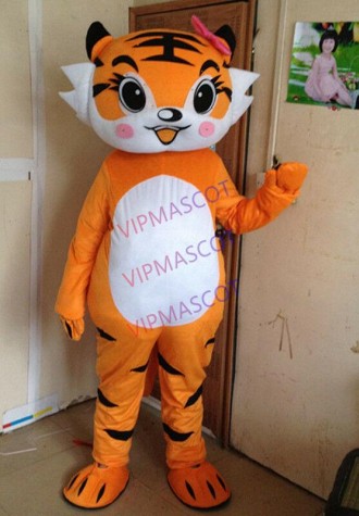 Tiger Mascot Costume Girl Animal Cartoon Cosplay Adult Party Dress Outfit Unisex
