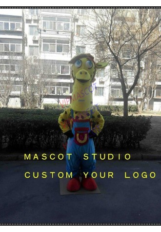 Giraffe Mascot Costume Suit Cosplay Party Fancy Dress Outfit Halloween Adults US