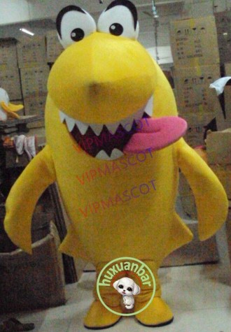 Oceanarium Shark Mascot Costume Cartoon Clothing Halloween Fancy Dress Gift