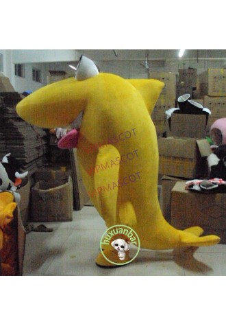 Oceanarium Shark Mascot Costume Cartoon Clothing Halloween Fancy Dress Gift