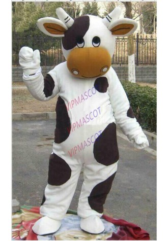 Milk Cow Mascot Costume Suit Cosplay Party Fancy Dress Outfit Halloween Adults
