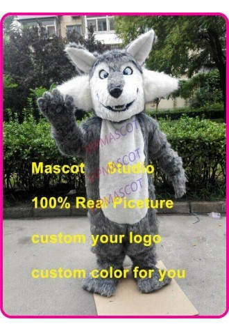 wolf Mascot Costume Cosplay Party Game Dress Outfit Advertising Halloween Adult