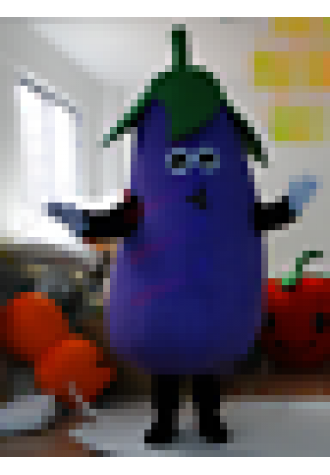 New Purple Eggplant Mascot Costume Halloween Fancy Adult Fruit Costume Fast Ship