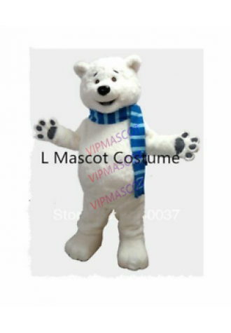Mascot Polar Bear Mascot Costume Fancy Cosplay Party Anime Dress Adults Outfits
