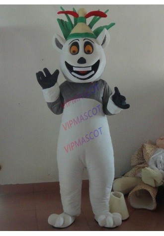 High Quality King Julian Lemur Mascot Costume For Adult  Halloween Party A+