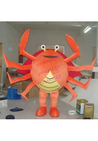 Crab Mascot Costume Suit Advertising Outfit Party Dress Fish Adult Animal Unisex