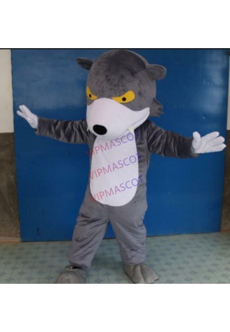 Wolf Gray Mascot Costume Suits Cosplay Halloween Adult Birthday Party Game Dress