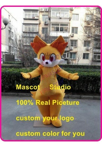 Fennekin Mascot Costume Suit Cosplay Party Game Dress Outfit Halloween Adult