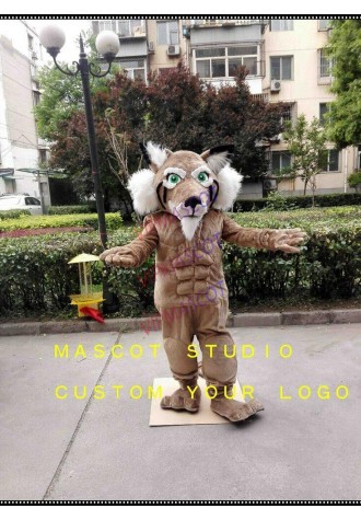 Bobcat Mascot Costume Suit Cosplay Party Game Dress Outfit Advertising Halloween