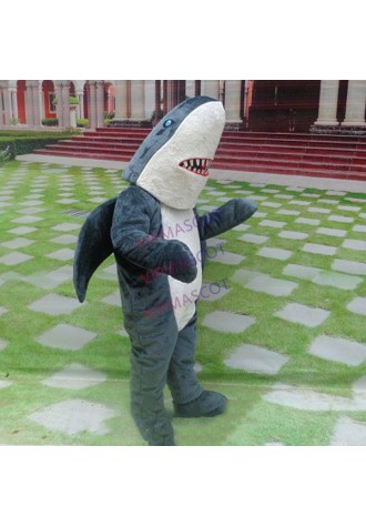 Dark Grey Shark Mascot Costume Halloween Animal Whale Dress Unisex Cosplay Suits