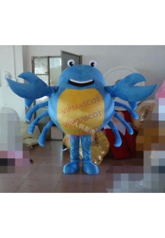Advertising Outfit Blue Crab Mascot Costume Suit Party Dress Adult Animal Unisex