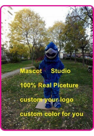 Blue Falon Mascot Costume Suit Cosplay Party Game Dress Outfit Halloween Adult