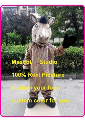 Horse Mascot Costume Cosplay Party Game Fancy Dress Outfit Advertising Adults