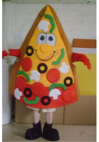 Pizza Mascot Costume Advertising Restaurant Suit Fancy Cosplay Adult Party Dress