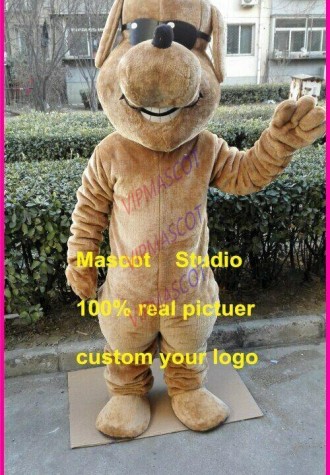 Glass Dog Mascot Costume Suit Cosplay Animal Party Dress Outfit Adults Parade US