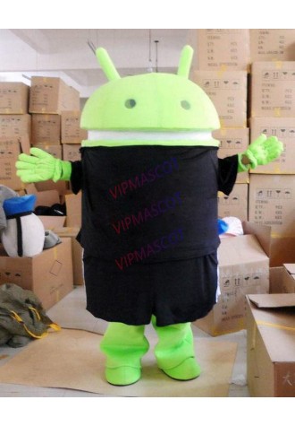 Company Activity Custom Logo Android Robot Mascot Costume Adult Fancy Suit EPE