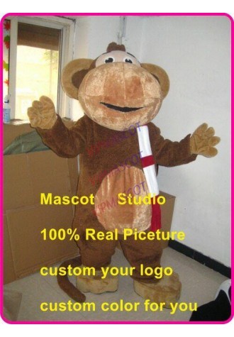 Monkey Mascot Costume Suit Cosplay Cartoon Party Fancy Dress Outfit Advertising
