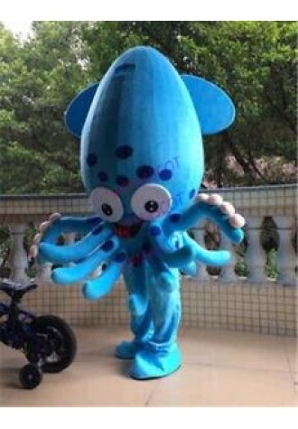 Blue Fish Aquarium From Find Fish Squid Mascot Costume Adult Dress Cosplay Suits