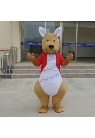 Kangaroo Mascot Costume Suit Animal Cosplay Party Fancy Dress Outfit Adults Size