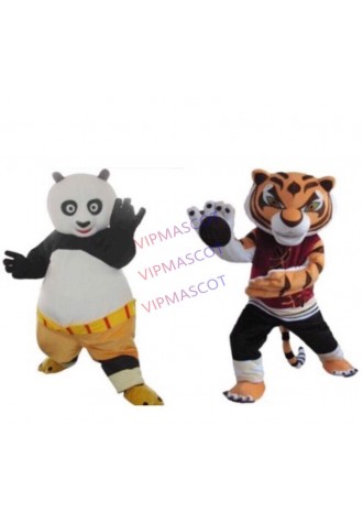 TOP SALE Kung Fu Panda  Tigress Mascot custom Party Dress Outfit Adults New Year