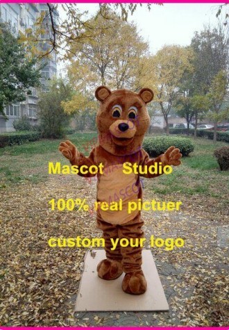 Grizzy Mascot Costume Suit Cosplay Party Game Dress Outfit Advertising Halloween