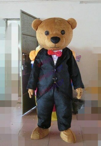 Halloween Brown Teddy Bear Mascot Costume Cosplay Party Clothing Carnival Adults