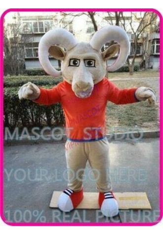Bighorn Mascot Costume Suit Cosplay Party Game Dress Outfit Halloween Adult 2019
