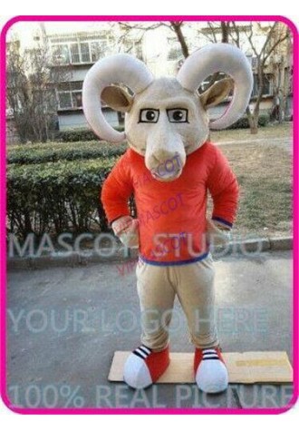 Bighorn Mascot Costume Suit Cosplay Party Game Dress Outfit Halloween Adult 2019