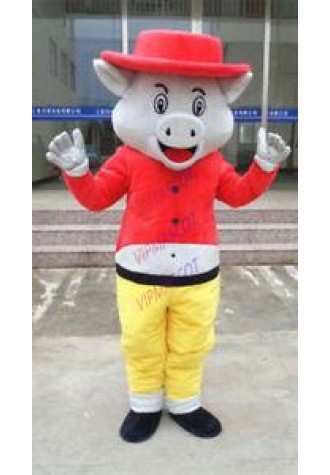 Pig Costume Outfits Game Easter Mascot Party Cosplay Adult Unisex Animal Xmas