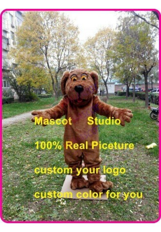 Brown Dog Mascot Costume Cosplay Party Fancy Dress Outfit Advertising Adults