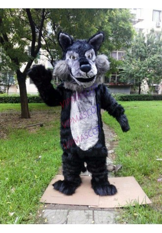 Plush Wolf Mascot Costume Suit Cosplay Party Game Dress Outfit Halloween Adult