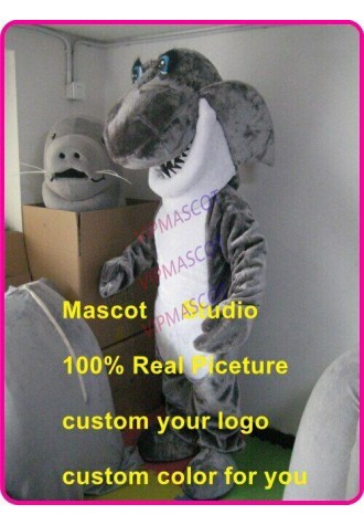 shark Mascot Costume Cosplay Party Game Dress Outfit Advertising Halloween Adult