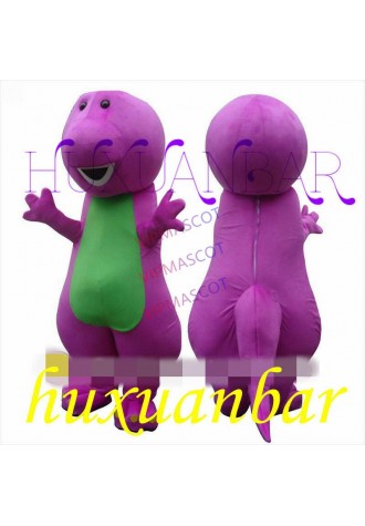  Best Barney Dinosaur Mascot Costume Cartoon Party Dress Adult Gift A++