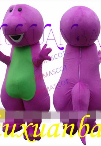  Best Barney Dinosaur Mascot Costume Cartoon Party Dress Adult Gift A++