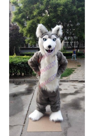 Realistic Husky Mascot Costume Cosplay Party Game Dress Outfit Halloween Adult