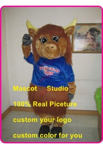 Highland Cow Mascot Costume Suit Cosplay Party Game Dress Outfit Halloween Adult