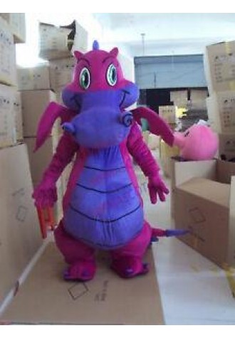 The Shrek Adult Pink Fire Dragon Mascot Costume Animal Dress Suit Outfit Cosplay