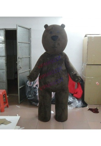 Halloween  Brown Bear Mascot Costume Cosplay Party Game Clothing Carnival Adults