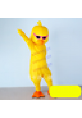 Yellow Duck Mascot Cartoon Character Mascot Costume Fancy Equipment Party Dress