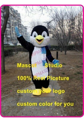 Penguin Mascot Costume Suit Cosplay Party Game Dress Outfit Halloween Adult