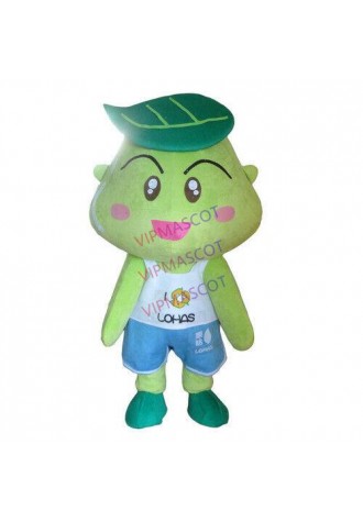 Halloween Leaves Boy Mascot Costume Suit Cosplay Outfits Clothing Carnival Adult