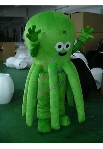 Green Octopus Mascot Costume Cosplay Party Fancy Dress Outfit Halloween Adult