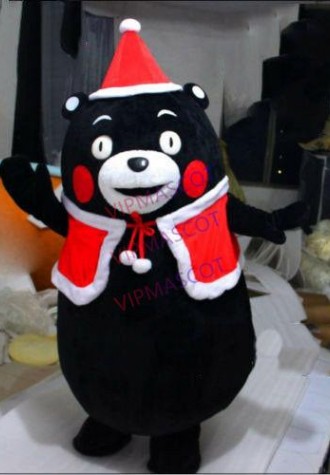 Kumamon Mascot Costumes Japanese Bear Cosplay Adult Halloween Cartoon Doll Dress