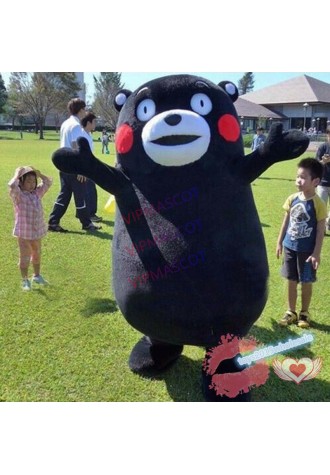 Kumamon Mascot Costumes Japanese Bear Cosplay Adult Halloween Cartoon Doll Dress