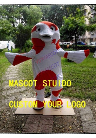 Halloween Carp Mascot Costume Fish Custom Cosplay Mascotte Theme Dress Adult New