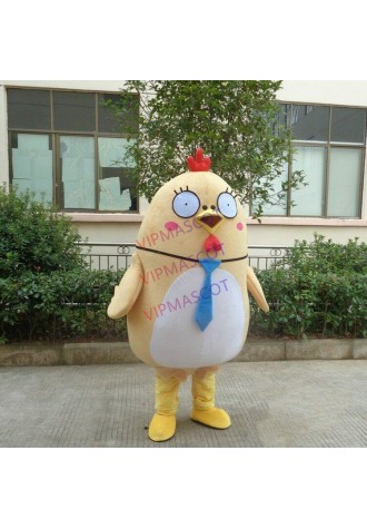 Yellow Chicken Mascot Costume Suit Halloween Xmas Cosplay Animal Clothing Adult