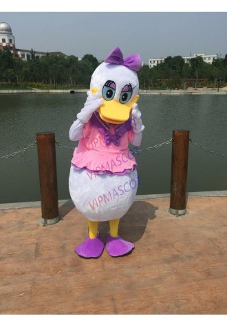 Adult Daisy Duck Costume Mascots Plush Dress Fancy Party Halloween Costume