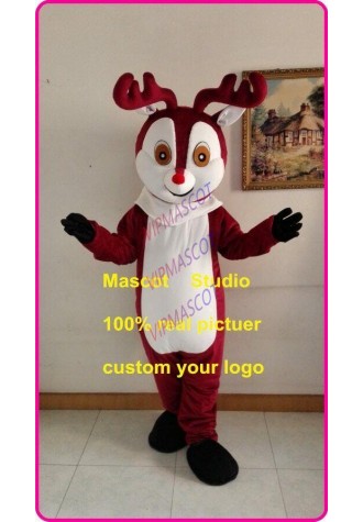 Deer Mascot Costume Cosplay Party Game Dress Outfit Advertising Halloween Adult