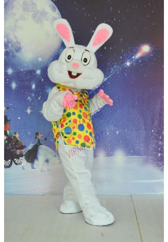 Coat Easter Bunny Rabbit Mascot Costume Rabbit Cartoon Costume Party Fancy Dress