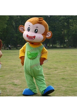 Monkey Mascot Cartoon Costume Party Suit Cosplay Rompers Animal Unisex Christmas